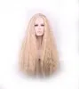 Woodfestival Kinky Curly Wig Long Blonde Synthetic Wigs女性アフリカ系アメリカ人良質耐熱性繊維ヘアコスプレ70CM2660671