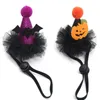 Hundkläder 20st Halloween Accessories Pumpkin Cat Hat Witch Wizard för fester föremål Pet Pary Holiday Caps