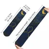 Men's Socks Moonlit Reverie A Young Man's Reflection The Stars Unisex Novelty Seamless Printed Crazy Crew Sock Gift