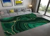 Streszczenie marmurowa zielona sypialnia dywanika agat kamienna tekstura wydrukowana salon duży flanelowy mata podłogowa stolik kawowy 210626565485