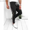 Męskie spodnie męskie spodnie letnie sport sport Slim Fit Running Joggers Stripe Spodnie spodnie 2020 240308