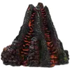 Fish Tank Landscaping Ornaments Dekorativt harts Volcano Aquarium Supply Underwater Prorning Decoration Air Stones Hydroponics 240226