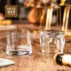 Tumblers Withered Creative Rotating Whisky Glass Tumbler Bar Spirit Foreign Wine Decompression Logo Justera