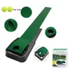 Golf som sätter Green 7.33ft*1ft Golf Sätt tränare Mini Golf Mat med Auto Ball Return Function för Home/Outdoor/Office Använd 240227