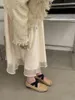 Scarpe casual Vintage per il tempo libero da donna punta quadrata incrociata con tacco basso décolleté autunno elegante accogliente Sapato Feminino