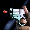 Jouets pistolet Jouets pistolet Mini jouet pistolet balle lancée pistolet en métal tir peut avec anneau de doigt EDC Fidget Spinner pistolets de compression jouet Anti-Stress 2400308