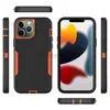 Custodia in TPU con armatura robot anticaduta a colori a contrasto per iPhone 11 12 13 Mini Pro Max Cover 240304