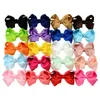 Baby Girls Hair Bows 3 بوصة الشريط Grosgrain أقواس الشعر تمساح الشعر مقاطع الشعر باريتس الملحقات الديكور الشعر