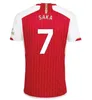 Saka Soccer Jerseys G. Jesus Odegaard Rice Havertz 23 24 Gunners Martinelli Smith Rowe Nketiah Zinchenko Saliba Trossard Baby Football Shirt Kids Child Sets Kit