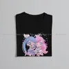 T-shirts pour hommes Hirogaru Sky Prism Mignon Style Chibi T-shirt en polyester Pretty Cure Precure Anime Confortable Idée cadeau créative Chemise