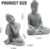 Fish Aquarium Decorations Sandstone Buddha Statue Micro Landscape Buddha Decorations for Underwater Accessories Furnishings Deco 240307