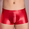 Mutande da uomo sexy U sacchetto convesso boxer slip olio lucido mutandine biancheria intima a vita bassa lingerie elastica slip da uomo per boxer traspiranti gay