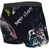 Sous-vêtements Chien Animal Noir Sous-vêtements drôles pour hommes Boxer Légère élasticité Short masculin Nouveauté Cadeau élégant pour hommes garçons