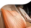 Araba Koltuğu Kapakları Nappa Deri Yastık Backrest Bel Destek Lnfiniti için Lomber Yastıklar Q50 Q70 QX70 FX35 Q30 G37 QX60 G25