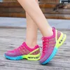 Walking Women Platform Shoes 187 Mesh Sneakers Outdoor Trainers Athletic Gym Fiess الركض للأحذية الإناث