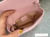 7A Bolso clásico mini con cadena de macarrón para mujer, diseño de lujo a la moda, con funda abatible con patrón de diamantes, bolso cruzado de un solo hombro súper versátil