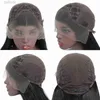 合成ウィッグハイライトレッドブロンドカラーストレートボディウェーブgluellesswig pre-plucked13x4レース正面髪の女性ウィッグ合成240308