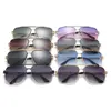 2024 квадратные женские солнцезащитные очки в стиле ретро 17302, модные мужские металлические мужские солнцезащитные очки с двойным лучом и обрезанными краями, новинка 2020 года, уличные модные солнцезащитные очки