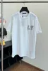 T-shirt Plus da uomo Polo T-shirt rotonde Collo ricamato e stampato Abbigliamento estivo stile polare con puro cotone da strada 33tt