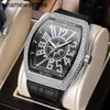 Orologio svizzero Franck Muller Orologi automatici Full Sky Star Frank Diamond Wine Bucket Mens meccanico leggero di lusso quadrante grande Nuova edizione