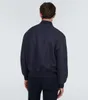 Giacca da uomo firmata Brioni Giubbotto bomber in lana Capispalla primaverile Abbigliamento casual Giacche a maniche lunghe Top con collo a bavero