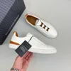 2024 Designer Dress Shoes Mens Zegna Lace-up Business Casual Social Wedding Sneakers Formal Party Quality Leather Lightweight Chunky Trainers With Ori Q8t6#