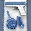Перезаряжаемый электрический водяной пистолет для игры в воду с песком-высококачественная детская игрушка для летних игр и развлечений, подарок на Хэллоуин и Рождество
