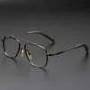 2024 Retro Square Womens Solglasögon Designer Style Dita Pilot Pure Titanium Eyeglass Frame med högt estetiskt värde Instagram Slant Matching Color Changing M