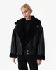 Kvinnorjackor 2024 Sheepskin Jacket Lamb Plush Leather Coat iro Fashion High End Designer Anpassad utgåva