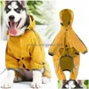 Hondenkleding Waterdichte kleding voor kleine honden Huisdier regenjassen Puppy regenjas Reflecterende strip Yorkie Chihuahua Pr R6C3 Drop Delivery Dhzdj