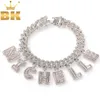 Bling King Hiphop DIYステートメント12mm S-Link Miami Cuban Necklace Bagutet