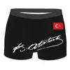 Mutande maschili sexy bandiera della Turchia biancheria intima patriottismo boxer slip morbidi pantaloncini mutandine