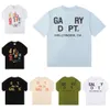 Gallary Dept Shirt New High Street Fashion Brand Retro Colorful Print Loose Couple Short Sleeve Gallerydept T-shirt for Mens Womenshalf Sleeves Tshirts Fsaf