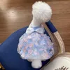 Hundebekleidung Handgemachtes Katzenkleid Haustier Spitze Blumenrock Teddy Pomeranian Kleine Kleidung Bichon Pudel Prinzessin Brautkleider Dropship