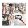 INRAM L08 Bluetooth stabilisateur de cardan portable téléphone portable Selfie bâton support réglable portable 240229