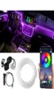 6 in 1 6m RGB LED 자동차 내부 앰비언트 라이트 광섬유 스트립 앱 제어 자동 분위기와 조명 장식 램프 1369946