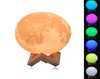 Veilleuse rechargeable impression 3D lampe de lune 9 changement de couleur interrupteur tactile chambre bibliothèque veilleuse décor à la maison cadeau créatif 8480174