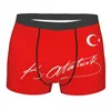 Mutande maschili sexy bandiera della Turchia biancheria intima patriottismo boxer slip morbidi pantaloncini mutandine