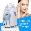 HOT SALE O2TODERM 7 Färger LED DOME THERAPY FASS CARE MASK MASK Hudföryngring Syre Jet Jet Peel Spa Beauty Ansikte Syre Machine