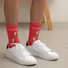 Women Socks Personalized Sock PO للرجال 10 ألوان صلبة وجه مخصص إضافة النص الخاص بك من القطن غير الرسمي هدايا عيد ميلاد سعيد