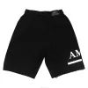 Designer Fashion Casual Clothing Amires Shorts Amies Foam Printed Casual Loose Fitting Shorts with Drawstring Metal Buckle Sports Pentagram Pants American High