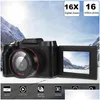 Digitalkameras Point Shoot PO FL HD 16X Kamera Professioneller Video-Camcorder Vlogging Zoom Handkameradigital Drop Delivery Dh7Fz