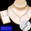 ASNORA с кубическим цирконием, свадебное ожерелье, серьги-капли, комплект из 2 предметов, женская одежда, вечерние комплект ювелирных изделий, аксессуары 240228