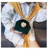 Female Velvet Pearl Handbag Vintage Velour Heart Design Evening Bag Wedding Party Bride Clutch Purse 240304