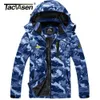 TACVASEN Winter Fleece Lined Jacket Mens Lining Coats Thermal Warm Hiking Walking Outdoor Windbreaker Male 240301