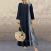 Vêtements ethniques Femmes Musulman Mode Robe Lin Abaya Arabe Turc Kaftan Plaid Maxi Yukata Islamique Traditionnel Kimono Robe Lâche