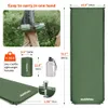 Self-inflating Mattress D03 Inflatable Mattress 5CM Air Mattress Tourist Foam Sleeping Mat Camping Mat Tent Mattress 240306