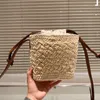 Shoppare väska pochette raffia korg halm axel väska a5 tote handväska hobo män designer vik lyx ränder väver reser korsbodi koppling strand sommarväskor