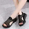 Sandalen Mode Frauen Plattform Casual Mesh Sportschuhe AntiSlip Weibliche Alias Offene spitze