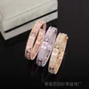 Projektant Bangle Sweet Vancf Bransoletka Jade Clover V Gold Kaleidoscope Bransoletka Full Diamond 18K Rose Gold szeroko wąskie klip pełne niebo MMSK